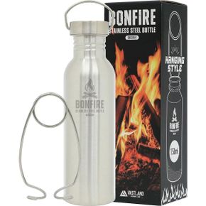 일본 모슈 보병 Vastland Bonfire 스테인리스 스틸 Bottle Direct Fire Camping Hot Water Inclu