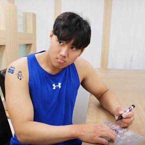 배찬승 선수 스포츠 야구 타투 스티커 응원용품 페이스 페인팅 건식 판박이