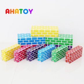유치원종이벽돌-원색(중형25pcs+대형10pcs)