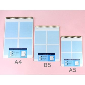  () 옥스포드 A5 4칸 수학노트 스프링 상철 브랜빌