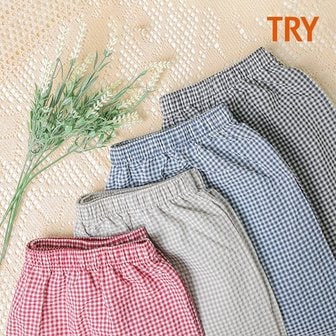 TRY [트라이] 남녀공용 코튼 혼방 9부 팬츠