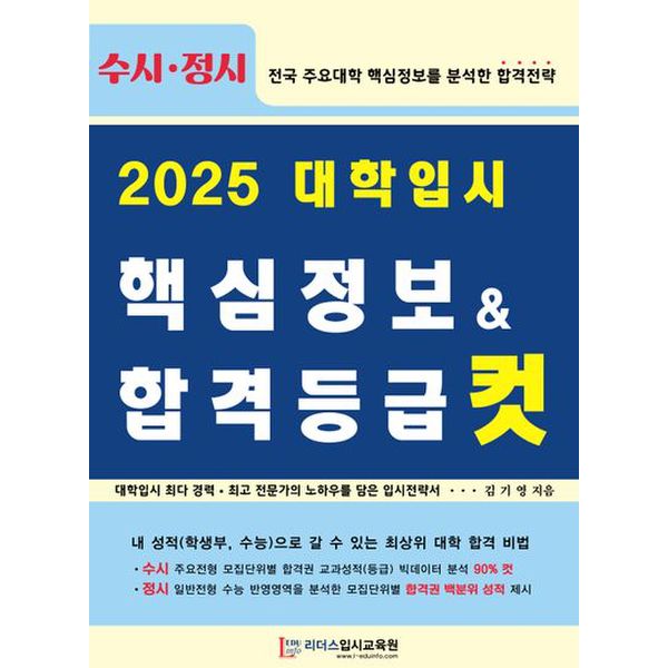 대학입시 핵심정보 & 합격등급 컷(2025)