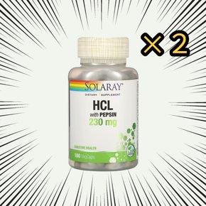 솔라레이 베타인 HCL 230mg 펩신 180 베지캡슐 2통