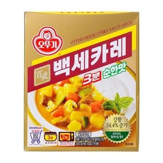 오뚜기 백세카레3분 순한맛 200g x 24개