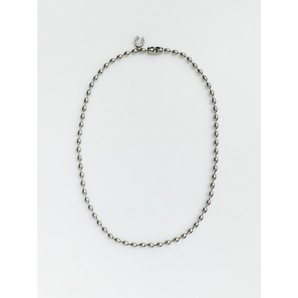 Bold oval ball chain Necklace / 2type