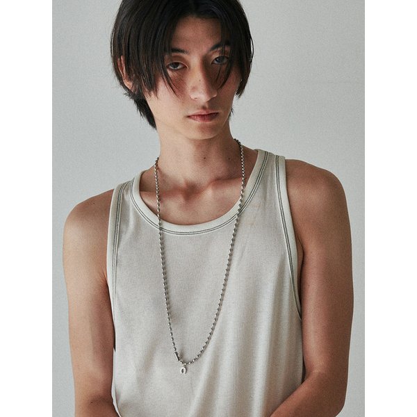 Bold oval ball chain Necklace / 2type