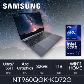 삼성전자 갤럭시북4 프로360 NT960QGK-KD72G