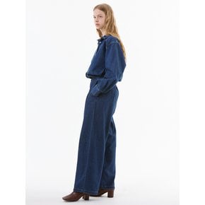 UP-350 턱 와이드 데님팬츠_TUCK WIDE DEINM PANTS BLUE