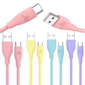 마카롱 USB C타입 고속 충전 케이블