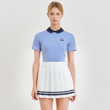 MARTINE GOLF [정상가 198000원]여성 뒷넥 반집업 폴로셔츠 S블루 (QW0DKS22342)