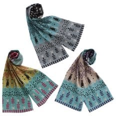 텐바이텐 일본 수입 아츠코마타노 롱 치프 스카프 네코사라사