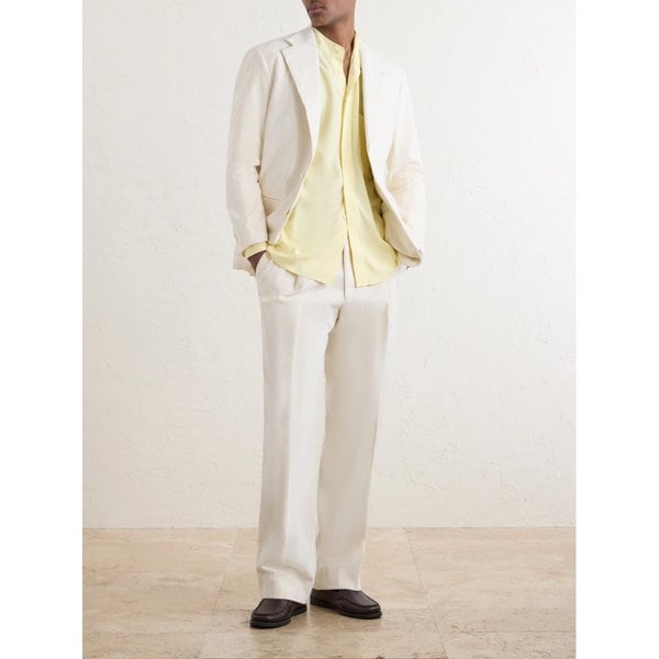 새먼 아멜 그랜드드 칼라 실크 셔츠 46376663163066307