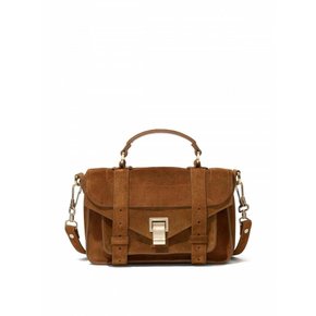 여성 크로스 바디 백 Ps1 Tiny 인 소프트 스웨이드 HB233027C012Q215 Brown /