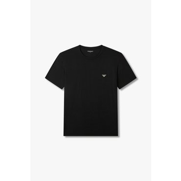 EMPORIO ARMANI 남성 숏 슬리브 레이온 라운지 티셔츠 (0815114007)