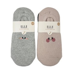EE 여성 통파일 덧신 2족