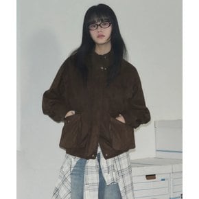 더블 포켓 스웨이드 블루종 자켓LRJK6102