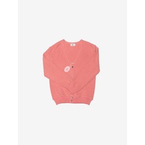 매니악 골프_ 메리노 울 가디건 베이비핑크 Merino Wool Cardigan BABY PINK