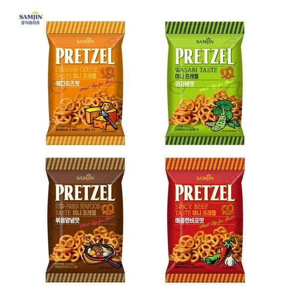 확대된 대표 삼진 미니프레첼 작은봉지 소용량  70g(1)