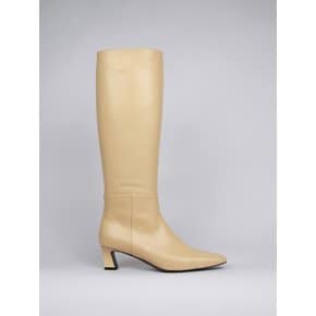 Ava Long Boots Leather Butter Yellow