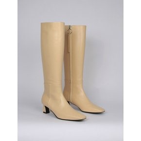 Ava Long Boots Leather Butter Yellow