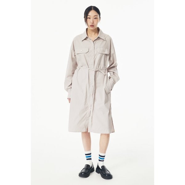 아웃포켓 롱 셔츠원피스 9105141105082
