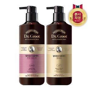 엘지생활건강 닥터그루트 멀티퍼펙션 푸석한 모발용 샴푸 400ml+컨디셔너 400ml