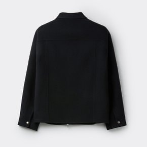 블랙 울 핸드메이드 자켓 CWJAW25701BKX