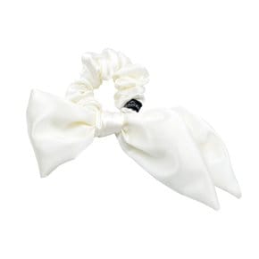 Satin Half Bow Scrunchie 새틴 하프 보우 리본 스크런치