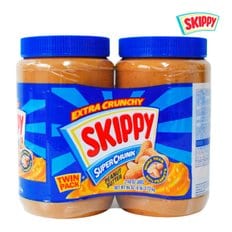 보섭이네푸드 스키피 크런치 땅콩버터 잼 1.36kg*2-