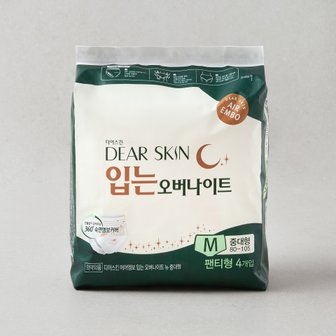  디어스킨 에어엠보 입는오버나이트 중대형 4P