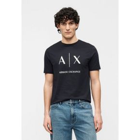 Armani Exchange 아르마니 익스체인지 프린트 티셔츠 - 딥 네이비 7472148