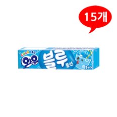 (7208700) 와우 풍선껌 블루 쿨소다 21gx15개