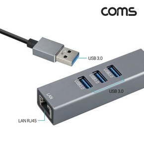 USB 3.0 허브 3포트  LAN RJ45 기가비트 이더넷 랜카드