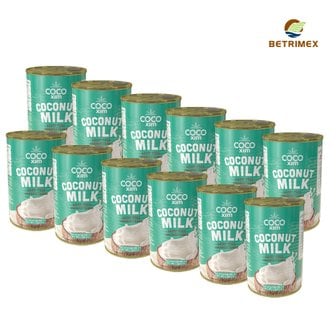  코코씸 쿠킹용 크림 코코넛 밀크 400ml 1박스 12개입