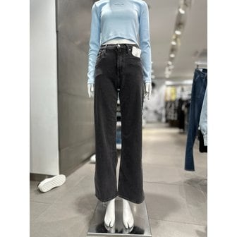 Calvin Klein [여주점] JEANS 여 그레이 하이라이즈 와이드핏 데님 J223397 1BZ