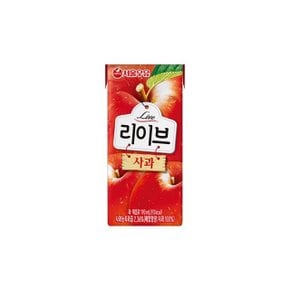 맛있는 서울우유 리이브 사과 주스 음료 190ml X 24EA