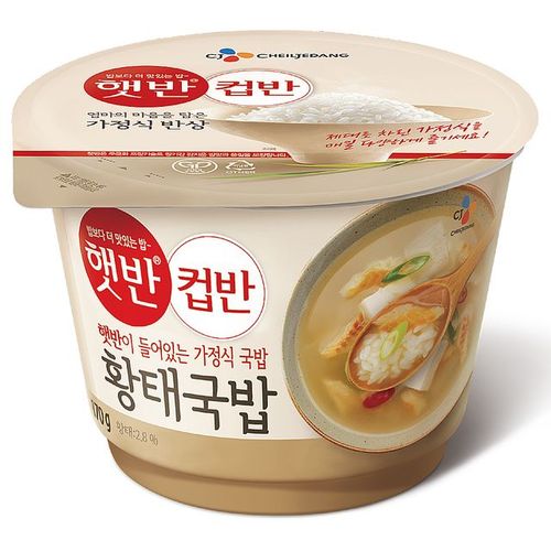 CJ 즉석백미밥 컵반황태국밥 170g