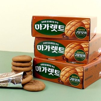  롯데제과 마가렛트 구운모카 176g x 3통 쿠키 간식_