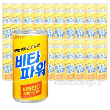 셀러허브 [롯데칠성음료] 롯데 비타파워 180ml x 60캔 탄산음료 (S10529560)