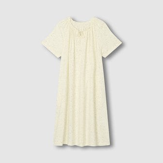 JAJU 여 레이온 도트 반팔 파자마 원피스 J206203060022