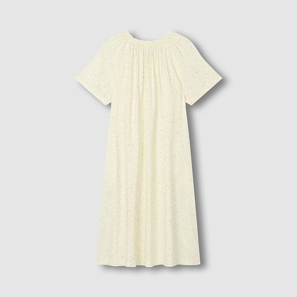 여 레이온 도트 반팔 파자마 원피스 J206203060022