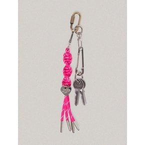 Multi rope key ring Pink