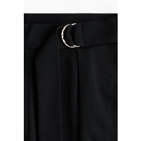 벨티드 팬츠 블랙 1277385001