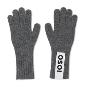 HEART PATCH GLOVE [CHARCOAL]