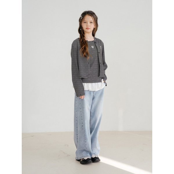 셔츠라이크 레이어드 스커트(화이트)