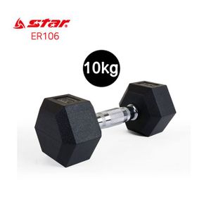 스타스포츠 고무육각아령 웨이트 덤벨 홈트 10kg X1개