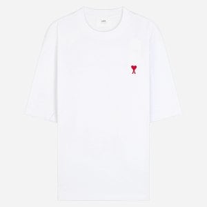 아미 [시흥점] 24SS BFUTS005 726 100 하트 로고 반팔 티셔츠 화이트