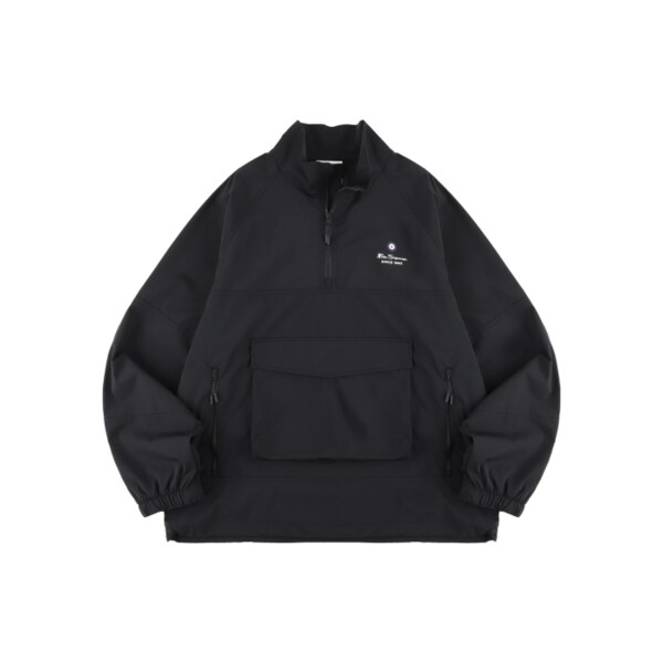 남성 로고 반집업 점퍼 라이트 베이지 BNBJP286M