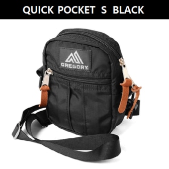 그레고리 크로스백 QUICK POCKET S BLACK(08J29137)