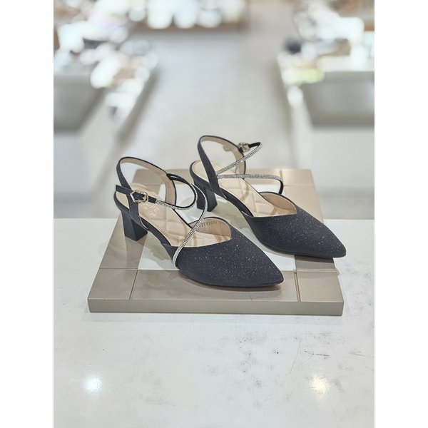 [시흥점] 여성 6센티 글리터 슬링백 샌들 (712612002)